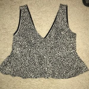 Patterned ZARA crop top